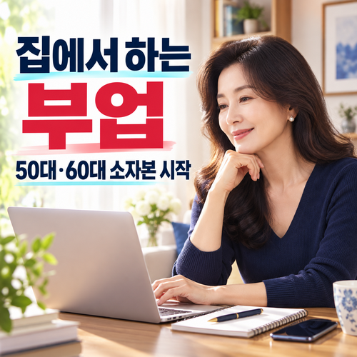 집에서 하는 부업 추천｜50대·60대가 월250 버는 소자본 온라인 일